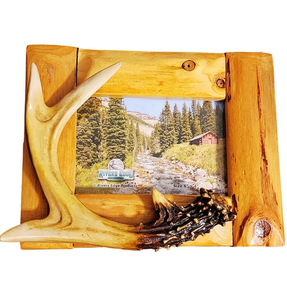 Cabin Decor Buckhorn Deer Antler Rustic  Picture Frames - Picture 3 of 13
